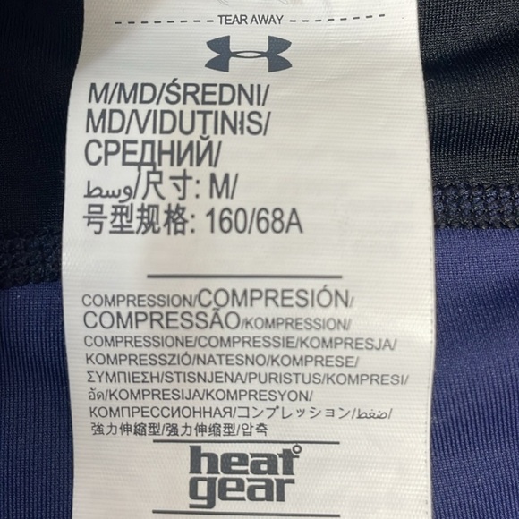 Under Armour 1297911 Geo Print HeatGear Compression Tights Leggings M - Picture 12 of 16